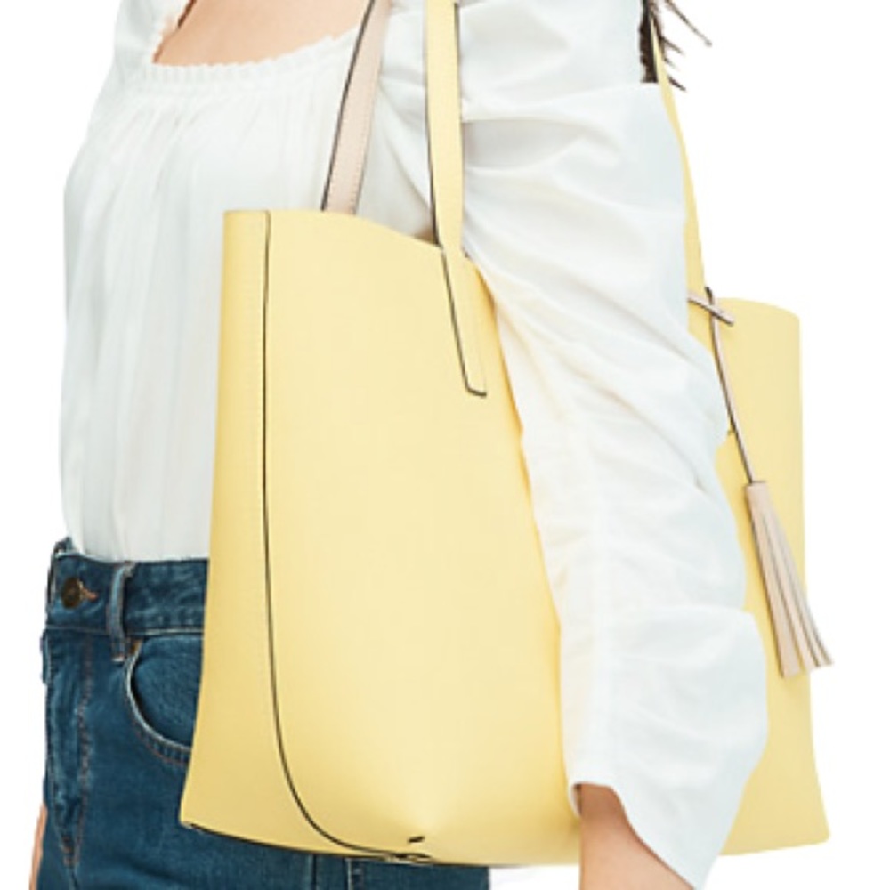Reversible Kate Spade Yellow Beige Brand New Purse